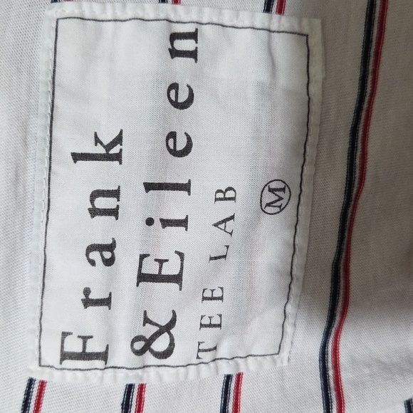 Frank & Eileen Tee Lab Vintage T-shirt Red White Blue Cotton Short Sleeve Medium - Picture 3 of 7